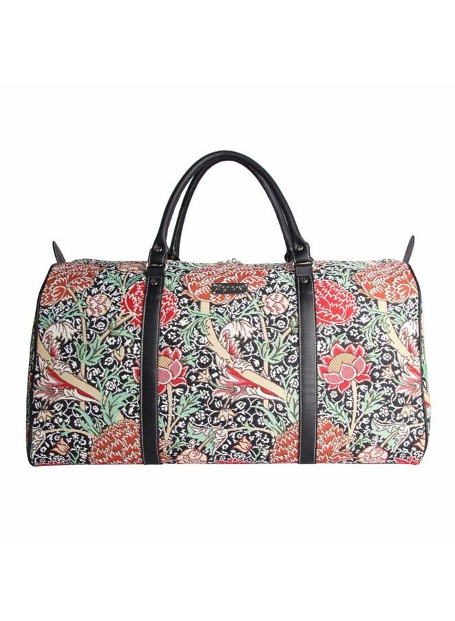 Signare Tapestry Large Duffel Bag Overnight Bags Weekend Bag for Women with William Morris Design (The Cray, BHOLD-Cray) - Image 1