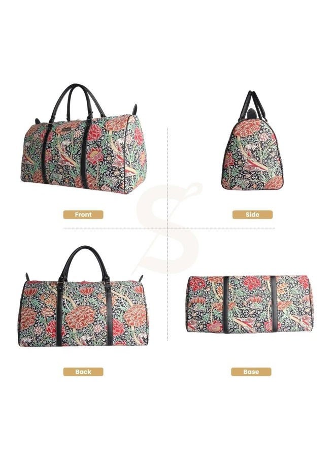 Signare Tapestry Large Duffel Bag Overnight Bags Weekend Bag for Women with William Morris Design (The Cray, BHOLD-Cray) - Image 2