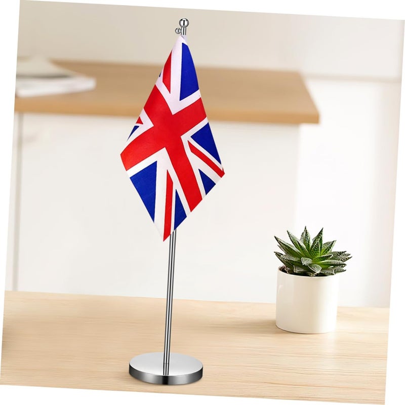VILLCASE 2pcs Desk Flag Holder with Height Secure Mounting Bracket Stable Base for Small Table Flags for Office and Event Displays - Image 4