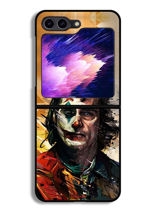 Tolwak Samsung Galaxy Z Flip6 Protective Case Cover Joker Paint Art - Image 1