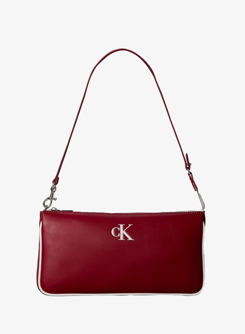 CALVIN KLEIN Contrast Logo Convertible Crossbody Bag - Image 1