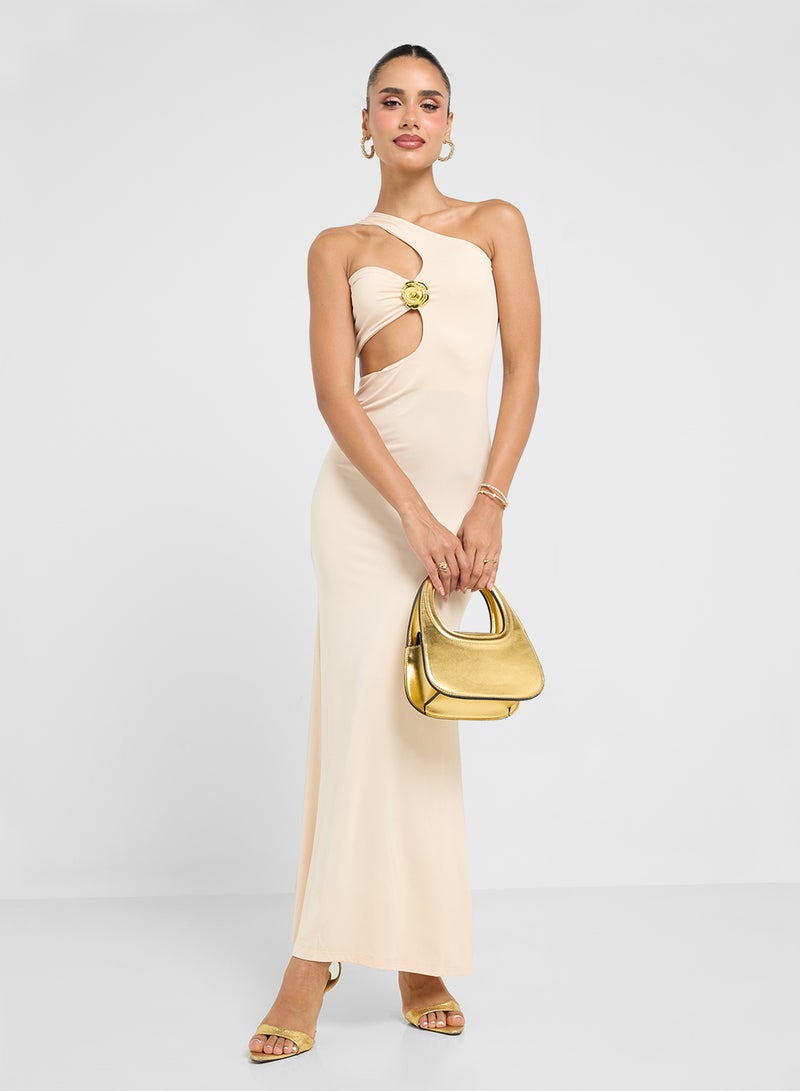 جينجر فستان سهرة بكتف واحد - Image 1