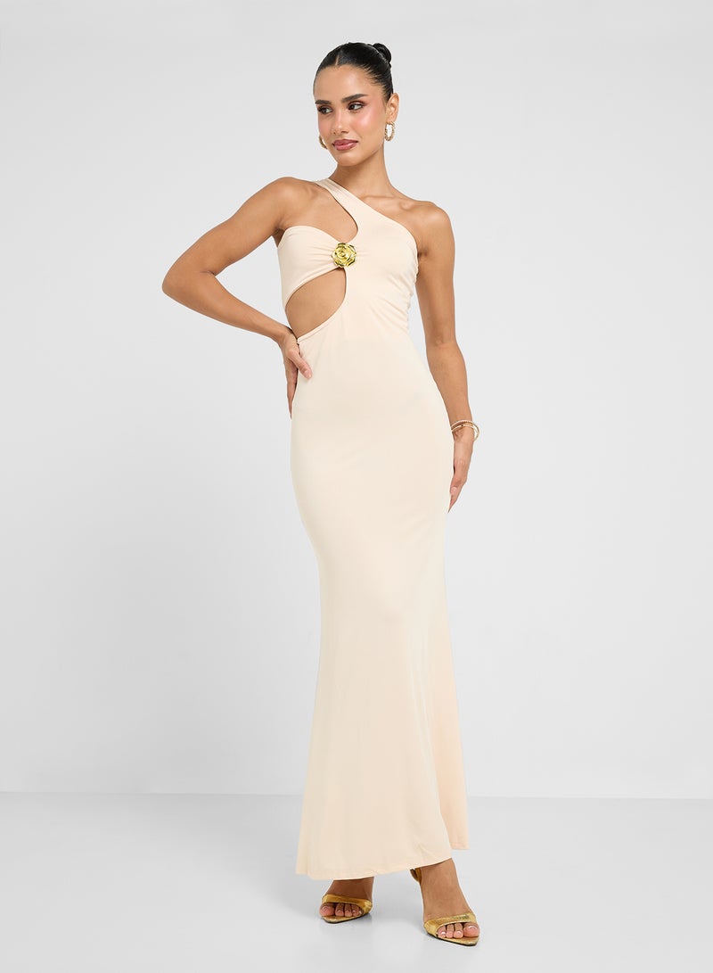 جينجر فستان سهرة بكتف واحد - Image 4