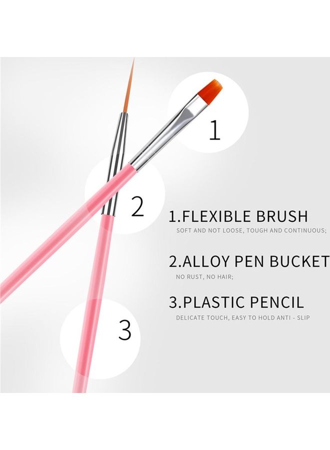 إسكدنيا طقم أدوات مثقاب الأظافر مع مصباح LED يعمل بالأشعة فوق البنفسجية متعدد الألوان - Image 2