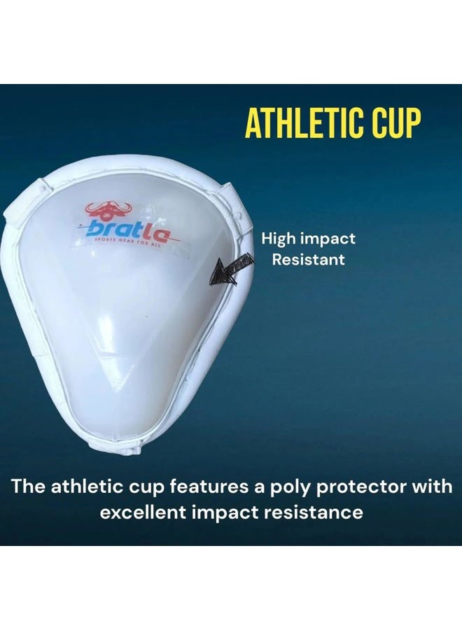 Bratla Cricket Abdominal Guard with Strap, Groin Protector Athletic Cup, Used for Multi-Sports Baseball, Karate, Boxing for Adults - Image 5