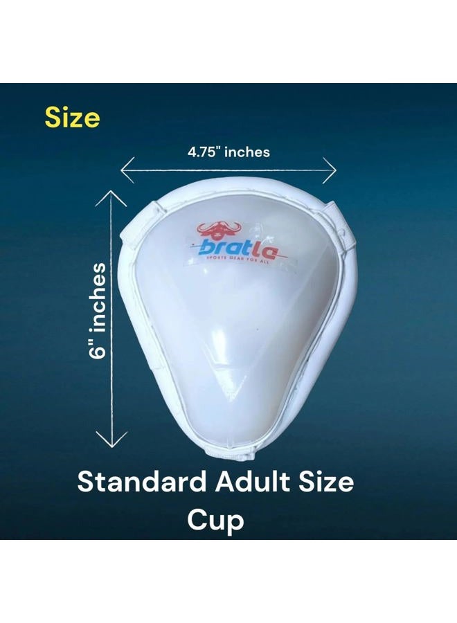 Bratla Cricket Abdominal Guard with Strap, Groin Protector Athletic Cup, Used for Multi-Sports Baseball, Karate, Boxing for Adults - Image 4