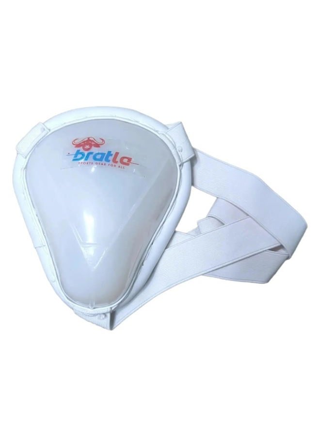 Bratla Cricket Abdominal Guard with Strap, Groin Protector Athletic Cup, Used for Multi-Sports Baseball, Karate, Boxing for Adults - Image 1