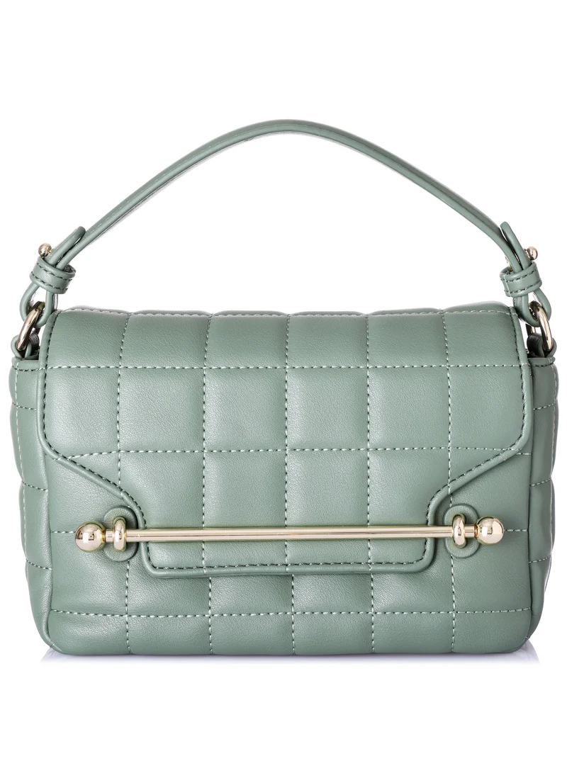 KANELLI Women's handbag from Kanelli, elegant shape New Collection  AAY2401006 Green