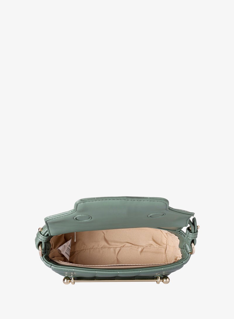 KANELLI Women's handbag from Kanelli, elegant shape New Collection  AAY2401006 Green - Image 3