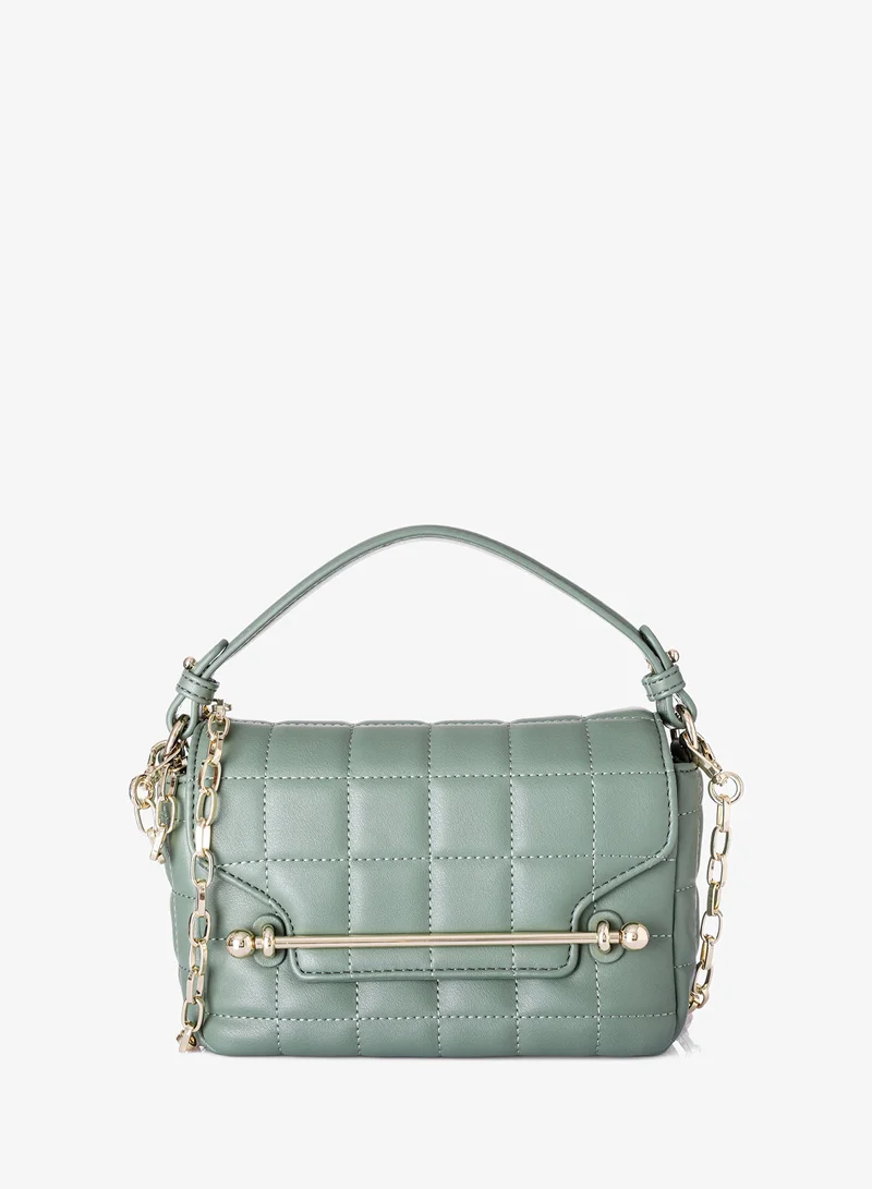 KANELLI Women's handbag from Kanelli, elegant shape New Collection  AAY2401006 Green