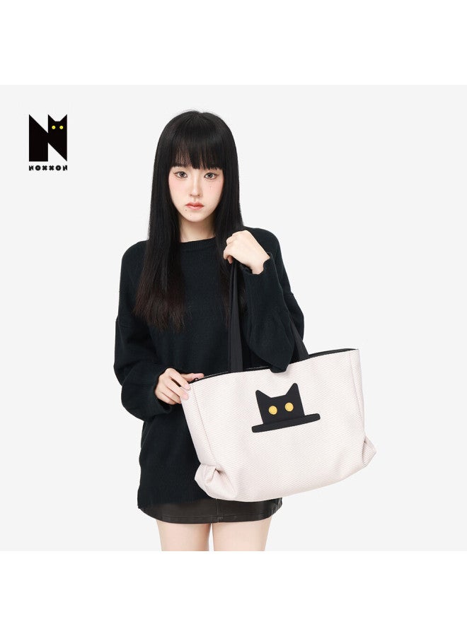 Noxxon Shoulder Bag Commuter Design Niche Black Lightweight Autumn Winter Korean Style Handheld Tote Large Capacity Women - Image 4