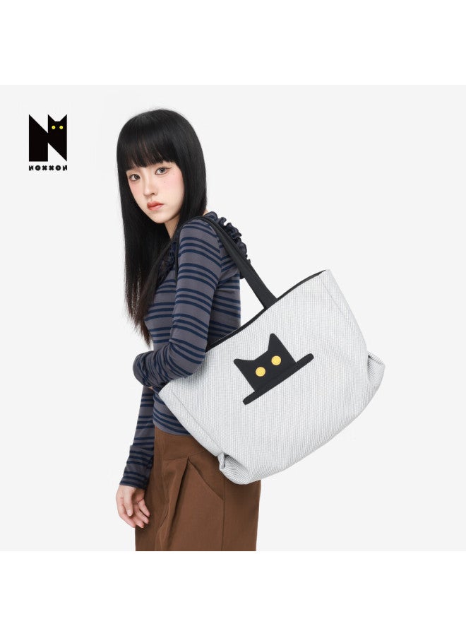 Noxxon Shoulder Bag Commuter Design Niche Black Lightweight Autumn Winter Korean Style Handheld Tote Large Capacity Women - Image 2