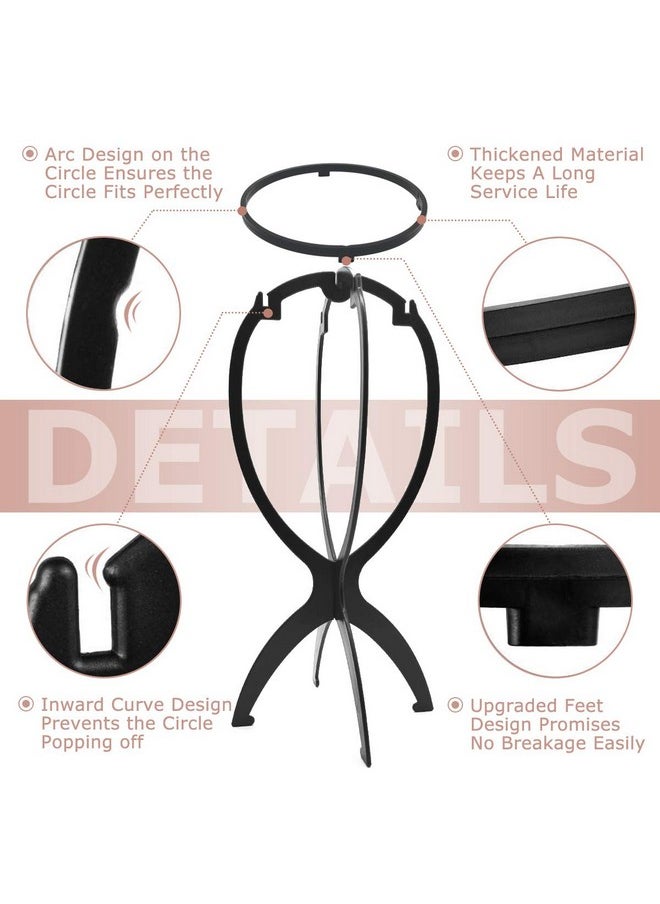 Dreamlover Dreamlover Wig Stand, Wig Head Stand, Travel Plastic Wig Stand, 2 Pack  - Image 4