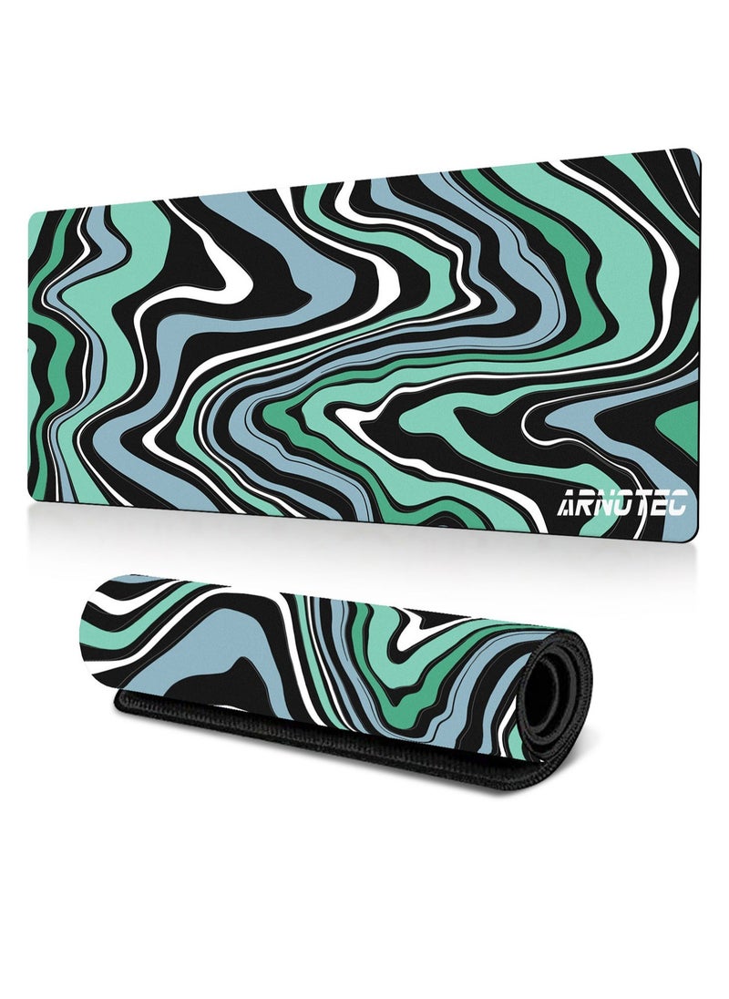 ARNOTEC Large Size Laptop PC Gaming Mouse Pad ( 40x90cm)Anti-Skid Mousepad Large Keyboard Mouse Pad Desk Mat with Stitched Edges  - Image 1