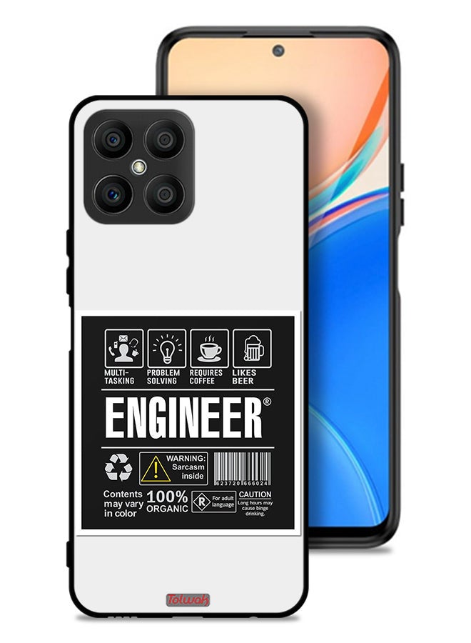 Tolwak Honor X8 4G Protective Case Cover Engineer Sticker - Image 1