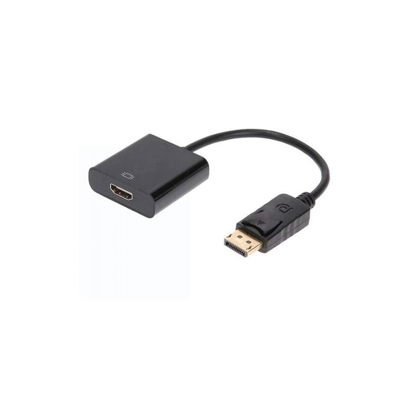 Dp displayport to hdmi video converter adapter cable supports 1080p black - Image 1