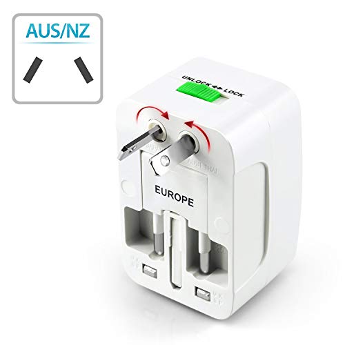 Gadget Hero's All in One Universal Power Adapter. Worldwide Travel Adaptor with Surge Protector. International Travel Adapter. - Image 5