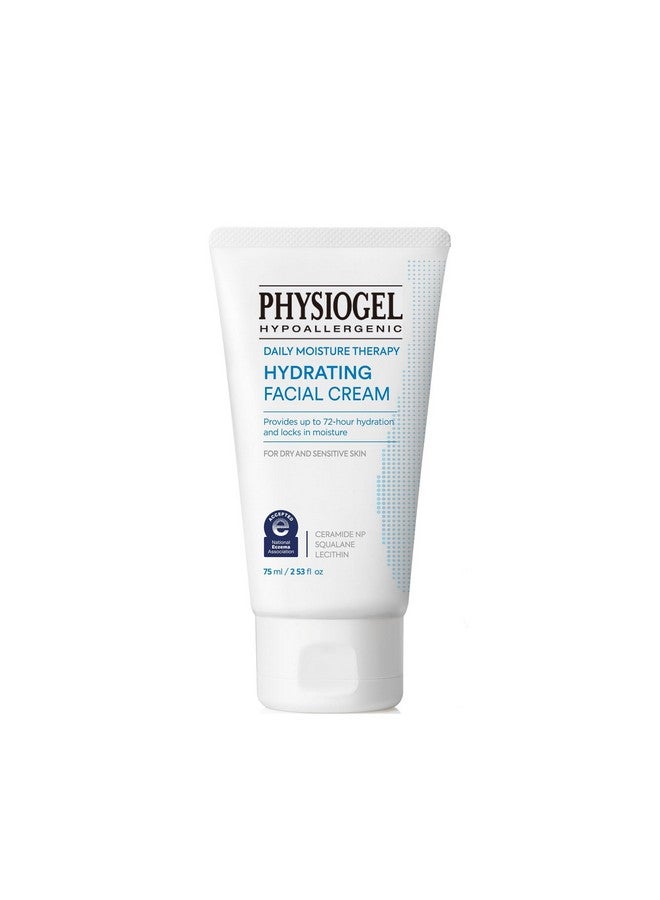 Physiogel Hydrating Facial Cream Moisturizer Provides 72 Hrs Of Hydration For Normal To Dry Sensitive Skin Fragrance Free Strengthens Skin Barrier Face Cream For Men & Women Ceramide Squalane - Image 1