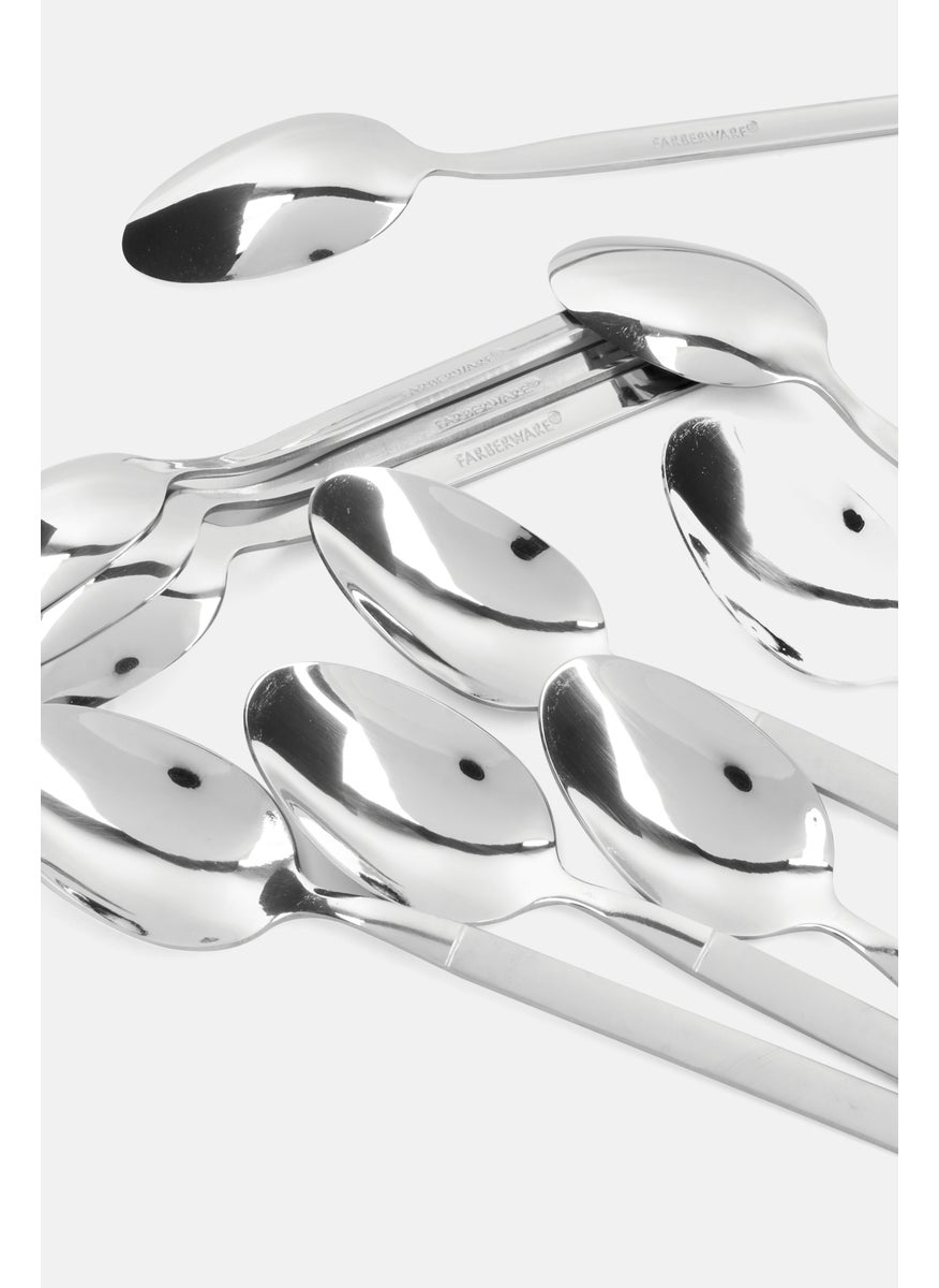 10 Pieces Stainless Steel Teaspoons, Silver - pzsku/Z56B366B6A2ACFD1919D9Z/45/_/1737642986/37e2411d-ce26-48b6-a4e5-5b440f28423e