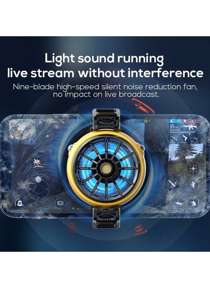 ELTRAZONE DLA6 Cooling Fan – Cold Wind Handle Fan for PUBG Mobile Gaming – Portable, Rechargeable, Compact Design, Reduces Device Overheating, Enhances Gaming Performance  - Image 3