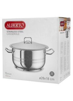 ALBERTO Stainless Steel Pot With Stainless steel Cover  - Image 2
