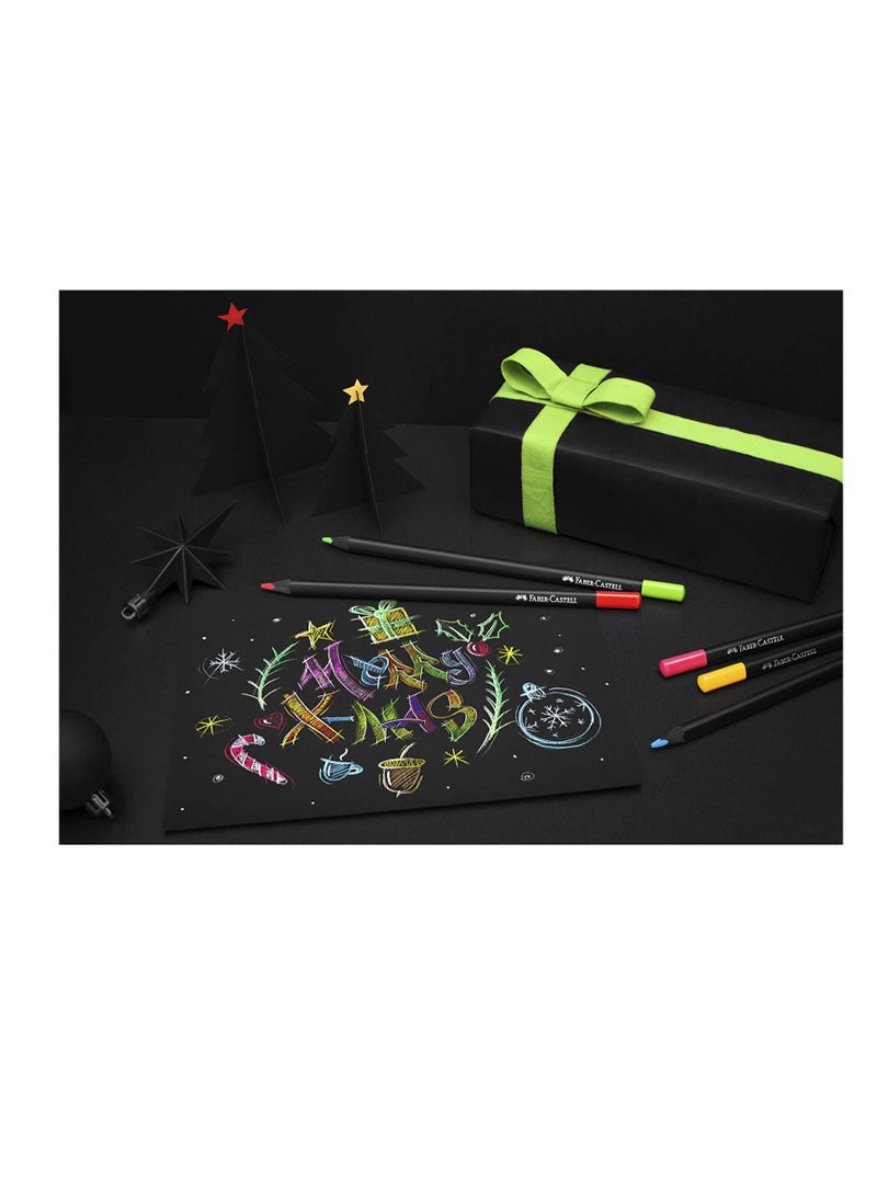 Faber-Castell lack Edition colour pencils 36colours, Black wood and Supersoft lead: Pure colour,Extra smooth colour laydown - Image 3