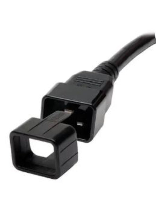 Tripp Lite PLC19BK Plug-Lock Insert, C19 Power Cord to C20 Outlet, Black - Image 1