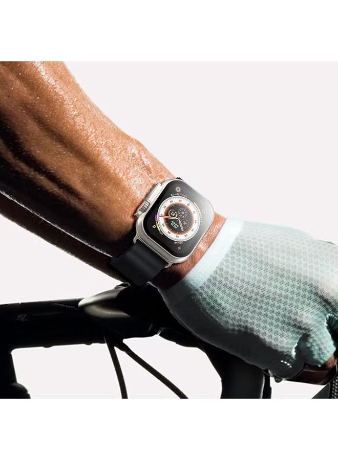 حافظة Apple Watch Ultra 2 / Ultra مقاس 49 مم مع واقي شاشة من فيلم مقوى، غطاء حماية كامل من البولي كربونات الصلب عالي الدقة وحساس للمس - Image 5