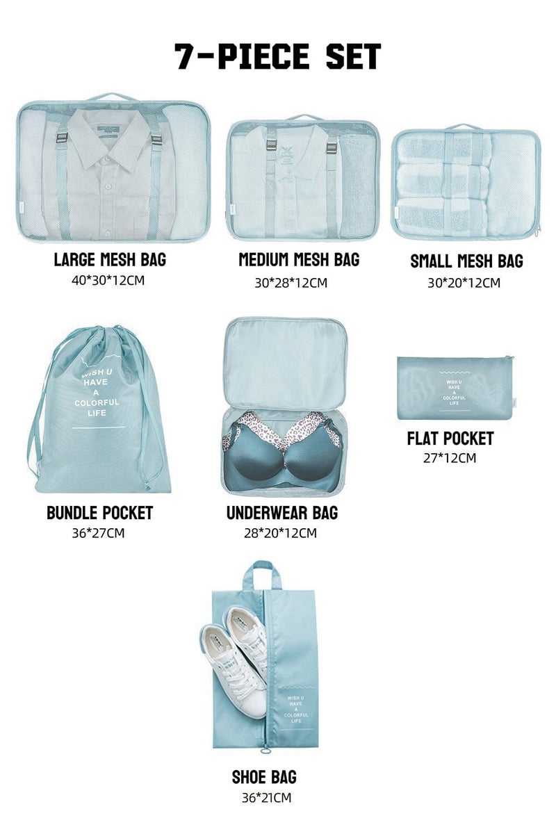 TNGames The Bluetwill Travel Storage Bag Seven-piece Set Is Dust-proof and Water-proof - Image 5