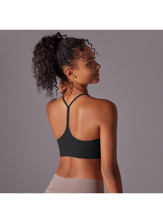 Seamless Yoga Bra Y-back Crop Tops Running Gym Sport Underwear Push Up Yoga Vest Shockproof Fitness Workout Bra - Image 1