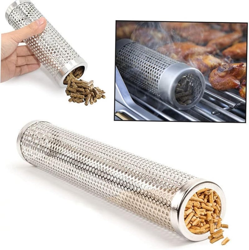 Stainless Steel BBQ Smoke Tube Pellet Smoker Accessories For Grill - Image 4