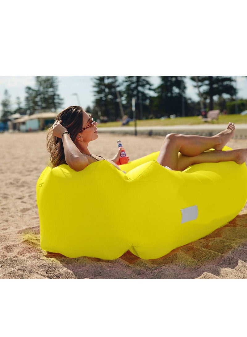 SOLARAE Inflatable Sofa - 190*90cm Anti-Leak Couch, 330 lbs Capacity Portable Camping Sofa with Carry Bag for Outdoor, Beach, Backyard, Pool - Upgraded Air Chair for Ultimate Comfort. - Image 2