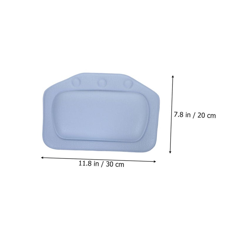 2Pcs Blue and White Bathtub Head Pillows for Neck and Back Support Foam Cushion Home Spa Relaxation - Image 3