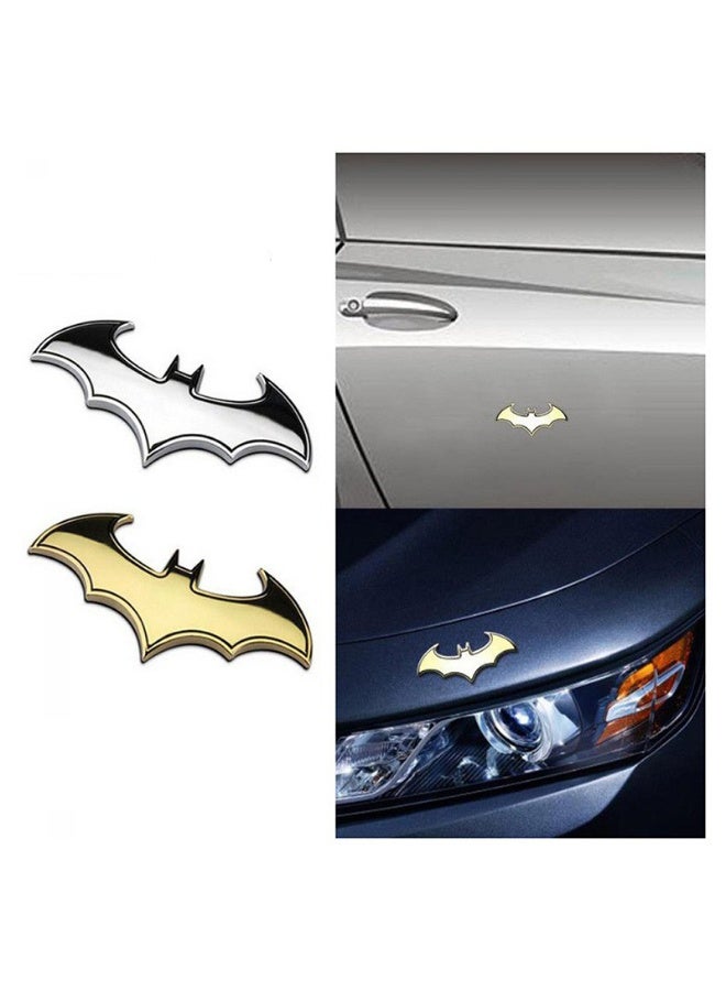 Bukela 3D Cool Badge Emblem Car Styling Stickers(2 pcs, Silver and Gold) - Image 3