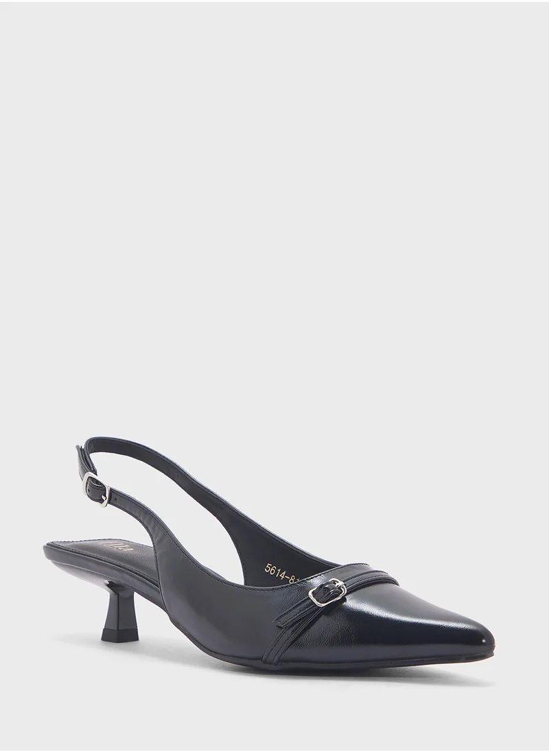 ELLA Low Heel Sling Back Pump