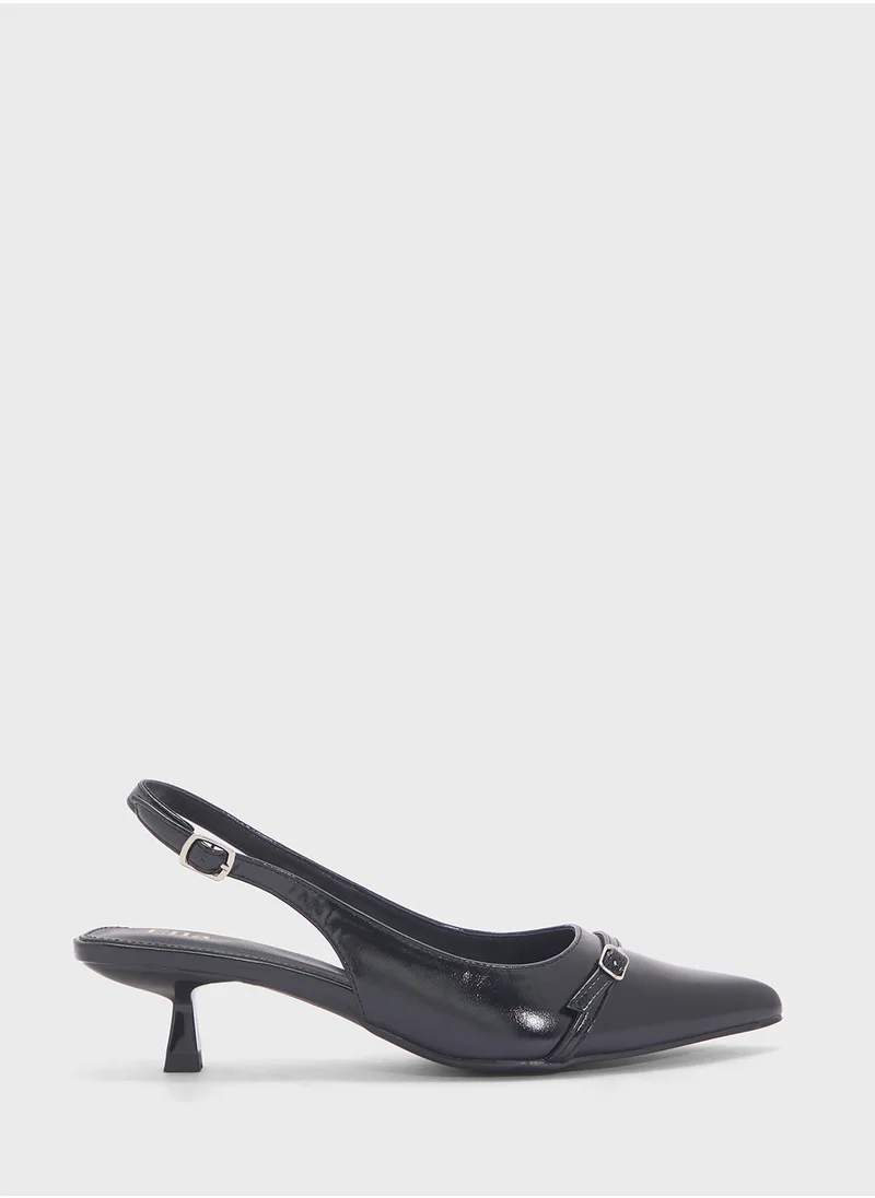 ELLA Low Heel Sling Back Pump