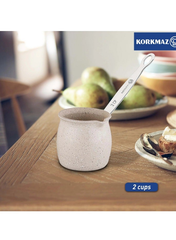 كوركماز سخان قهوة كوركماز مطلي بالجرانيت، سعة كوبين - Image 3