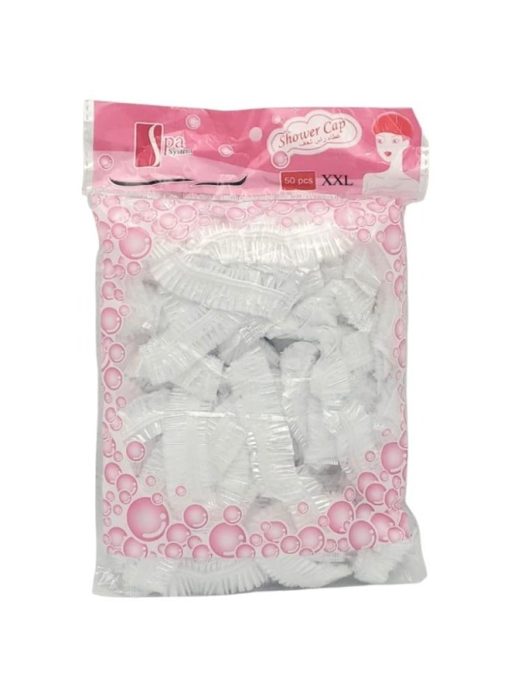 Clear Plastic Bath Cap  50 Count | XXL