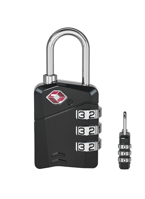 TSA Luggage Locks - 3-Digit High Security Padlocks with Flexible Combination Cable, Locker, and Luggage with Ease. Versatile Code Lock for Ultimate Peace of Mind