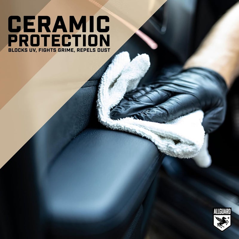 AllGuard Clutch Silk - Interior Cleaner & Quick Detailer Formulated with XiO2™ Ceramic - Protects While Cleaning Leather, Plastics, Vinyl, Glass & More - Satin Finish with UV Defense & Anti-Static Precision polished solid material - Image 4