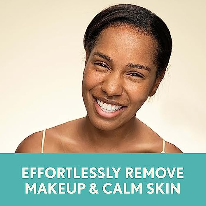 Aveeno Calm + Restore Unscented Makeup Remover Face Wipes, Fragrance Free Facial Cleansing Towelettes with Oat Extract & Calming Feverfew Leave Skin Feeling Soothed, Alcohol Free, 25 ct - Image 2