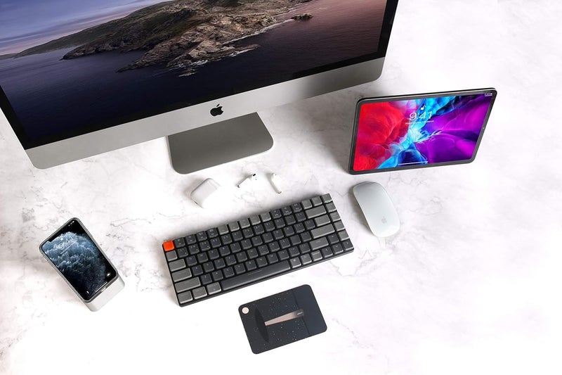 Keychron K3 Version 2, 84 Keys Ultra-Slim Wireless Bluetooth/USB Wired Mechanical Keyboard with White LED Backlit, Low-Profile Gateron Mechanical Blue Switch Compatible with Mac Windows - Image 2