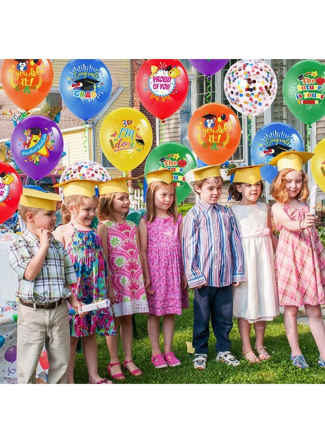 HOWAF Kindergarten Graduation Balloons, Preschool Graduation Party Decoration Balloons for Class of 2025 Congrats Grad Celebration, Colorful Graduate Latex Balloon for Kids Graduates Party Favors - Image 5