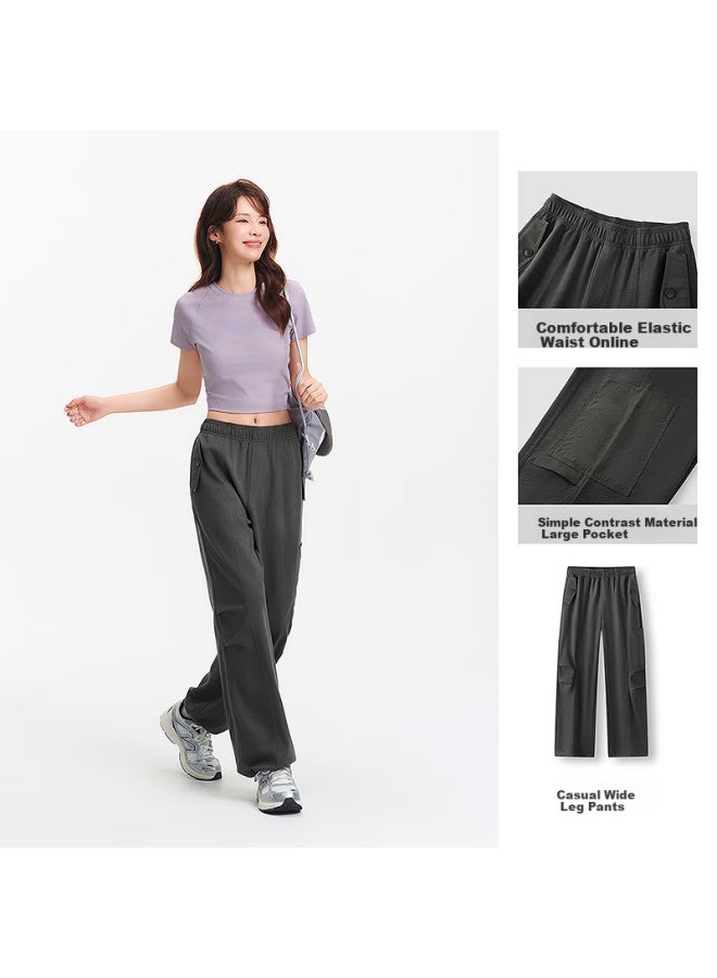 Semir Women'S Casual Pants With Split Design High Street Summer Cool Wide Leg Work Pants 101325127001 - Image 3