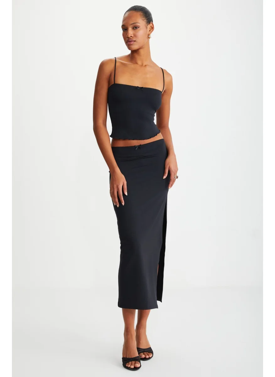 GRIMELANGE Sinead Women's Strappy Bustier Black Bustier