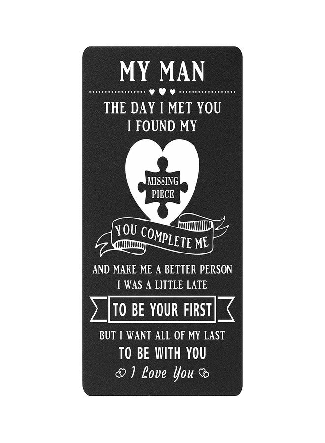 TANWIH Men's To My Man Wallet Insert Card - Image 1
