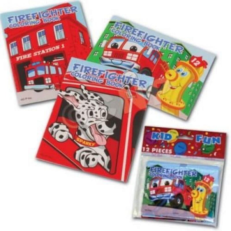 U.S. Toy US Toy Assorted Fireman Fire Engine Mini Coloring Books (Lot of 12) - Image 3