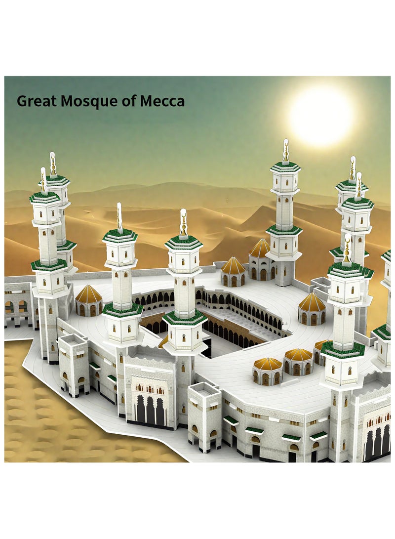 214 PCS Muslim building blocks Mecca Holy Mosque building set | Forbidden Mosque model | Mecca Islamic children's and adult toys | Kaaba building blocks puzzle game | DIY mosque building set | Ramadan Eid gift - Image 5