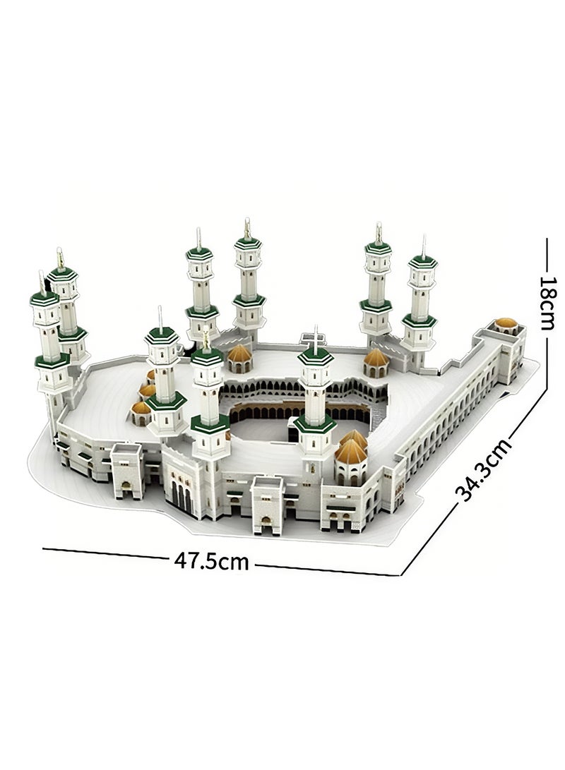 214 PCS Muslim building blocks Mecca Holy Mosque building set | Forbidden Mosque model | Mecca Islamic children's and adult toys | Kaaba building blocks puzzle game | DIY mosque building set | Ramadan Eid gift - Image 2