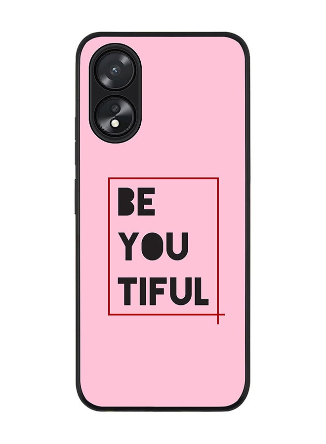 Stylizedd Rugged Black Edge case for Oppo A18 / Oppo A38, Slim fit Soft Case Flexible Rubber Edges Anti Drop TPU Gel Thin Cover - Beyoutiful - Image 1